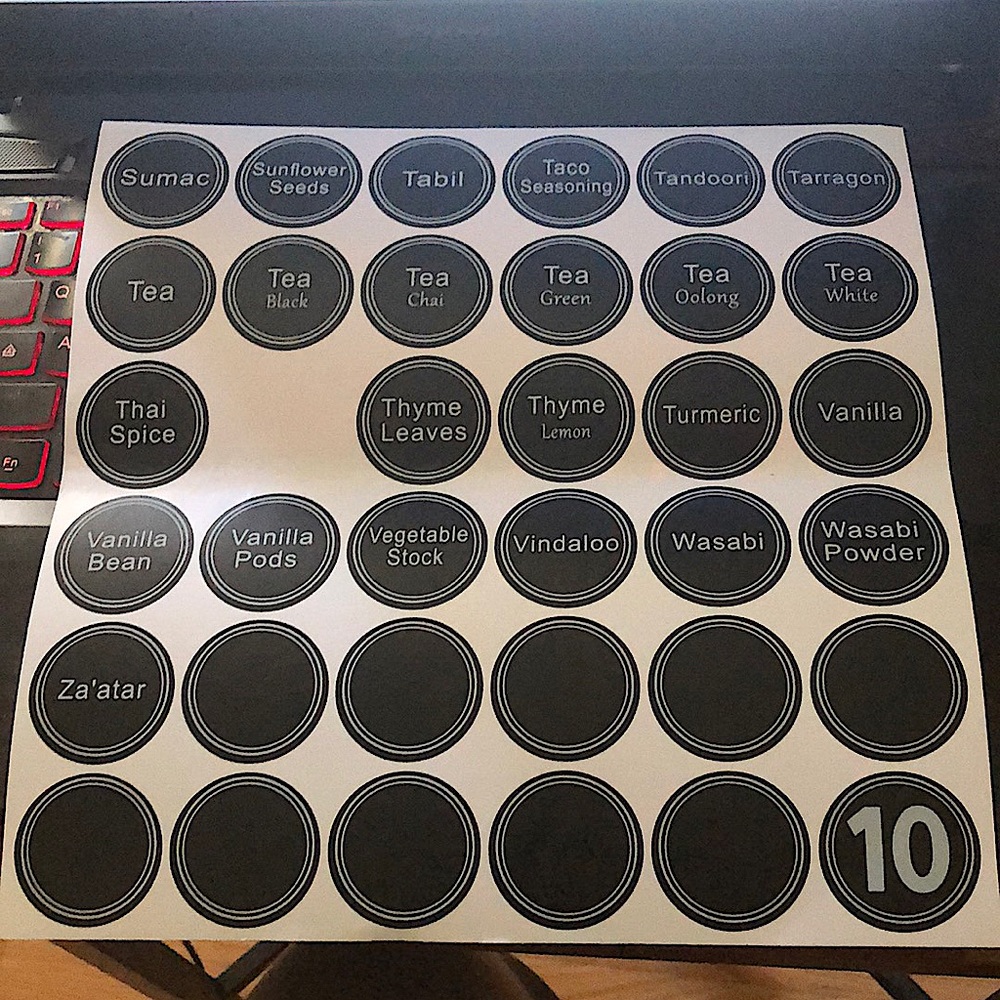 Seasoning Labels - Picture 10 of 10